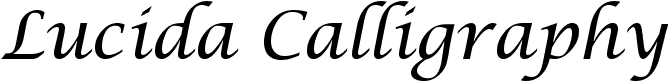 Lucida calligraphy bold font free